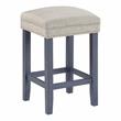 Bowery Hill Transitional Wood 4-Piece Counter Height Dining Set in Blue