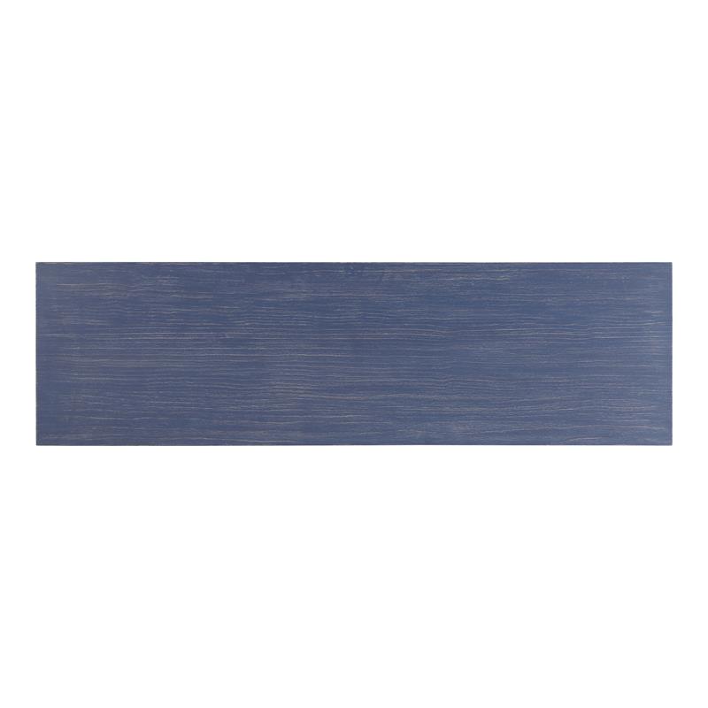 Bowery Hill Transitional Wood 4-Piece Counter Height Dining Set in Blue