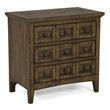 Bowery Hill Relaxed Traditional Toasted Nutmeg 3 Drawer Nightstand