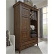 Bowery Hill Relaxed Traditional Toasted Nutmeg Sliding Door Chest