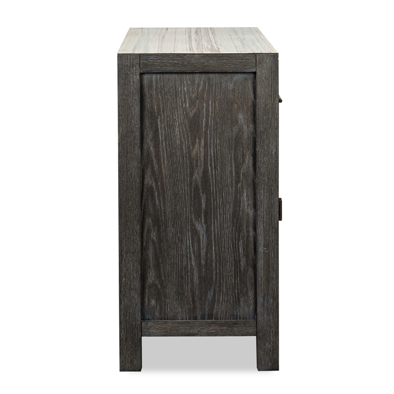Bowery Hill Contemporary Ravenwood Black Finish Wood Sideboard