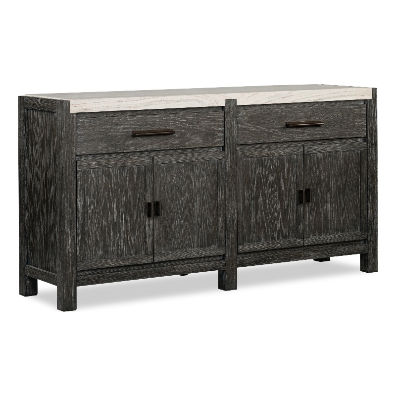 Bowery Hill Contemporary Ravenwood Black Finish Wood Sideboard