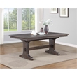 Bowery Hill Traditional Rustic Brown Wood Fixed Dining Table