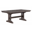 Bowery Hill Traditional Rustic Brown Wood Fixed Dining Table