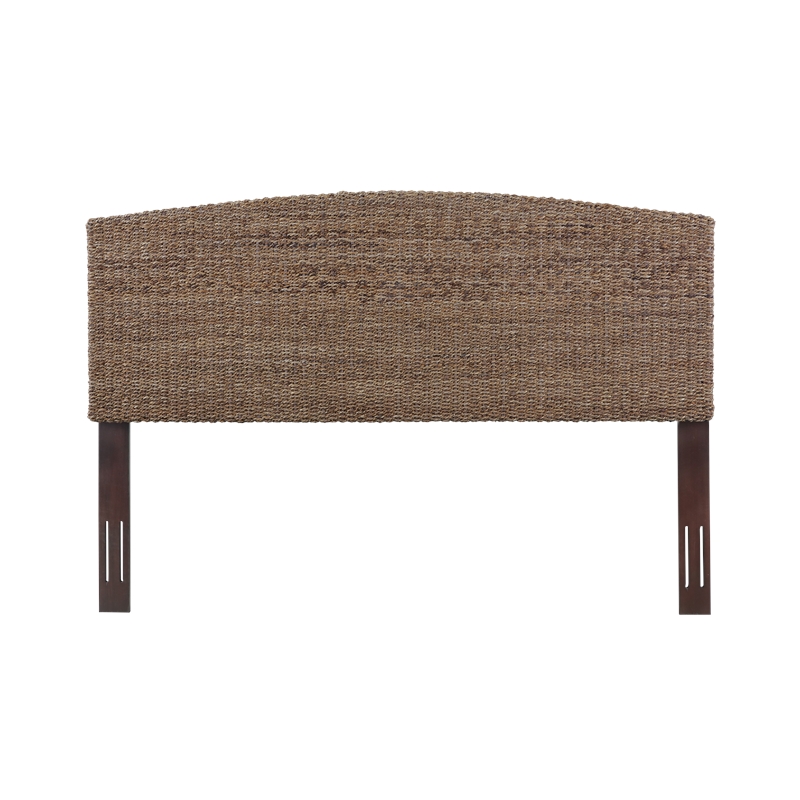 Bowery Hill Contemporary King Banana Leaf Panel Headboard in Natural