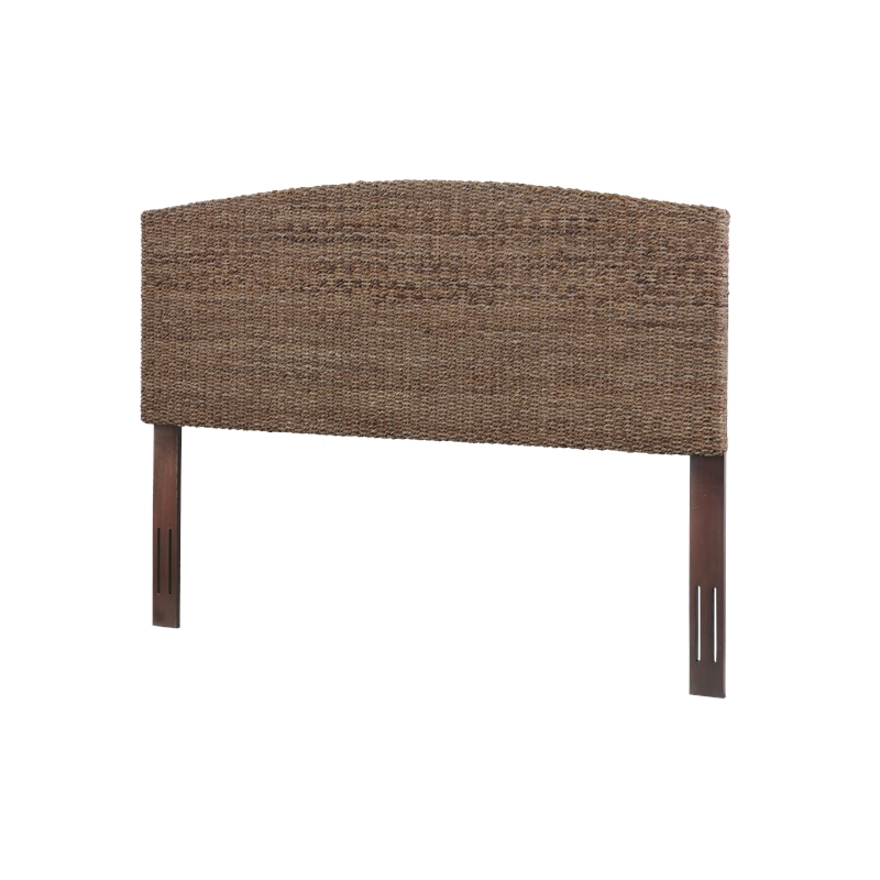Bowery Hill Contemporary King Banana Leaf Panel Headboard in Natural