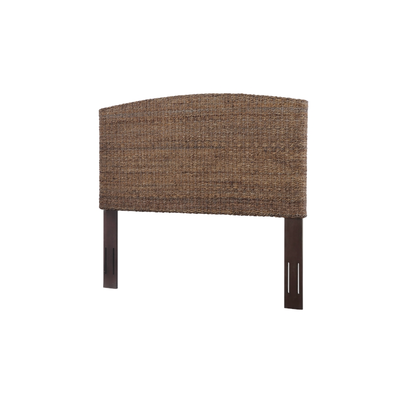 Bowery Hill Banana Leaf Natural Panel Headboard Rectangular Handwoven