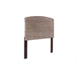 Bowery Hill Contemporary Handwoven Rattan Queen Headboard in Gray