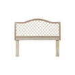 Bowery Hill Contemporary Handwoven Rattan Headboard in Natural