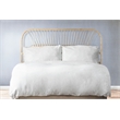 Bowery Hill Contemporary Handwoven Rattan Headboard in Natural