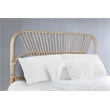 Bowery Hill Contemporary Handwoven Rattan Headboard in Natural