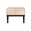 Bowery Hill Contemporary Cane and Teak Rattan Headboard in Natural