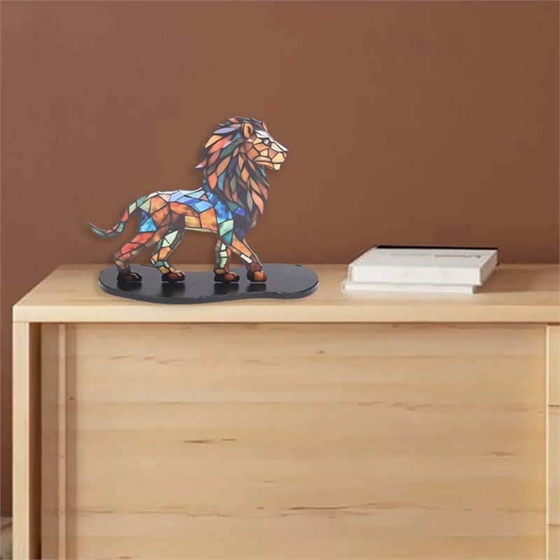 Bowery Hill Contemporary Colorful Mosaic Metal Animal Statues