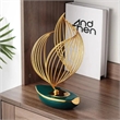 Bowery Hill Gold Resin Geometric Metal Sculpture Tabletop Decor