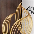 Bowery Hill Gold Resin Geometric Metal Sculpture Tabletop Decor
