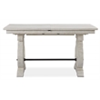 Bowery Hill Traditional Counter Dining Table in Soft Alabaster