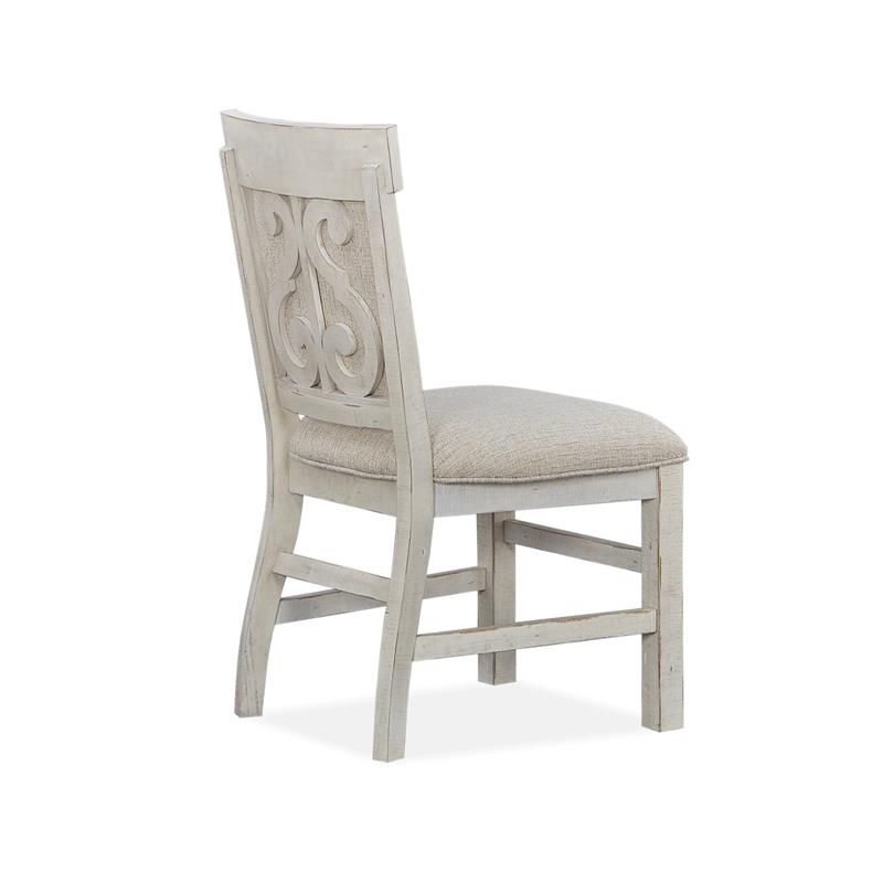 Bowery Hill Traditional Dining Side Chairs with Upholstered Seat (Set of 2)