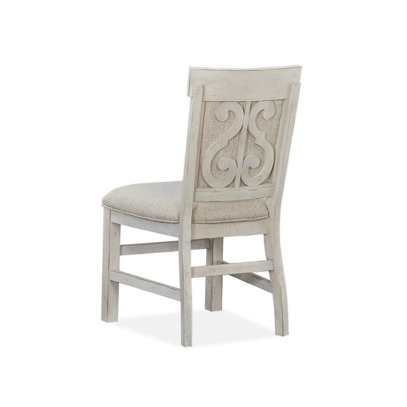 Bowery Hill Traditional Dining Side Chairs with Upholstered Seat (Set of 2)