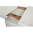 Bowery Hill Transitional Counter Dining Table in Chalk White