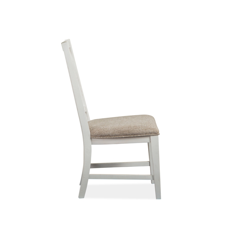 Bowery Hill Transitional Dining Side Chairs with Upholstered Seat (Set of 2)