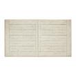 Bowery Hill Coastal Wood Rectangular Dining Table in Ivory Finish