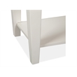 Bowery Hill Traditional Wood Egg Shell White Open Nightstand