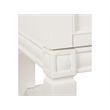 Bowery Hill Traditional Wood Egg Shell White Open Nightstand