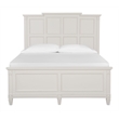 Bowery Hill Traditional Wood Egg Shell White Queen Panel Bed