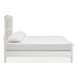 Bowery Hill Traditional Wood Egg Shell White Queen Panel Bed