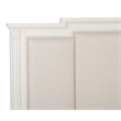 Bowery Hill Traditional Egg Shell White King Panel Upholstered Bed