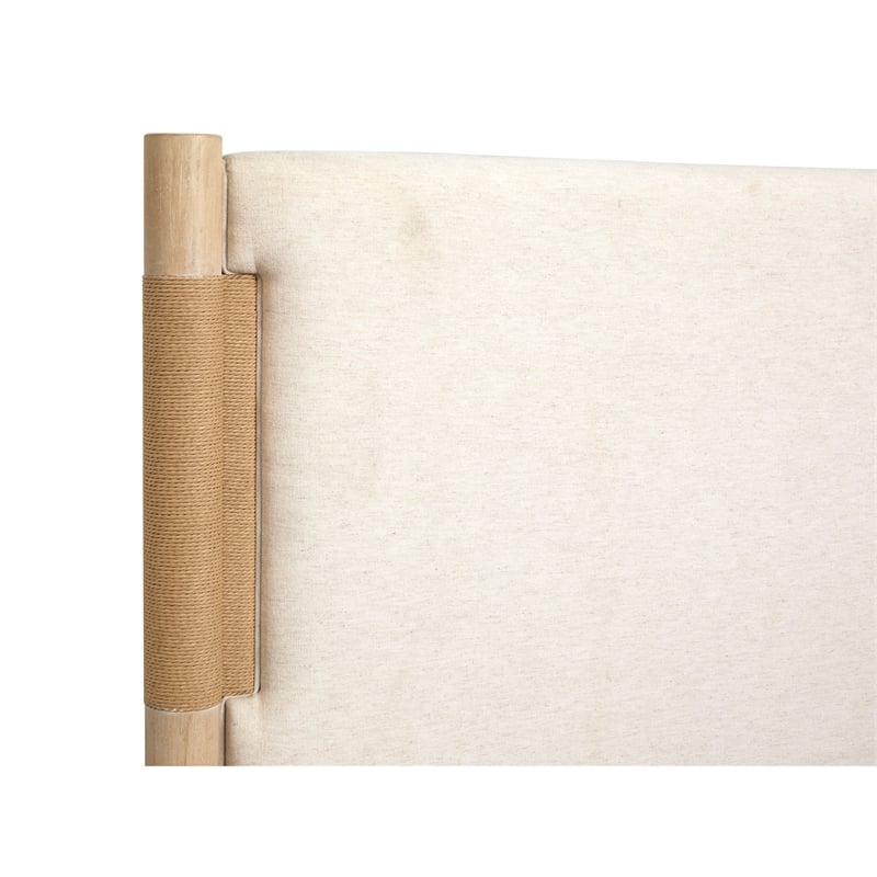 Bowery Hill Transitional Wood Brown King Panel Upholstered Bed