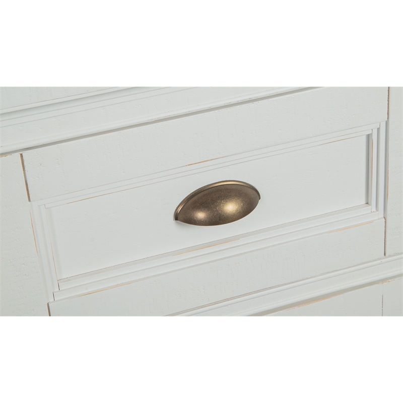 Bowery Hill Transitional Chalk White And Dovetail Grey Buffet