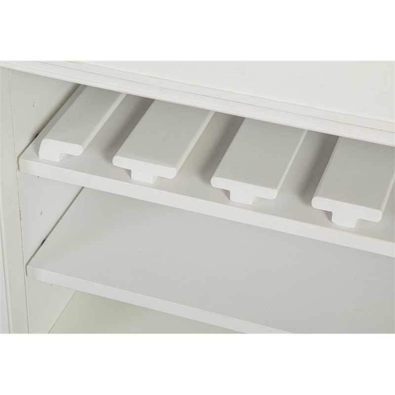 Bowery Hill Transitional Chalk White And Dovetail Grey Buffet