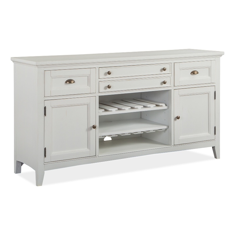 Bowery Hill Transitional Chalk White And Dovetail Grey Buffet