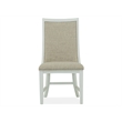Bowery Hill Transitional Wood Upholstered Host Chair Two Pack