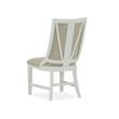 Bowery Hill Transitional Wood Upholstered Host Chair Two Pack