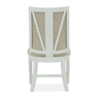 Bowery Hill Transitional Wood Upholstered Host Chair Two Pack