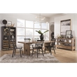 Bowery Hill Transitional Wood Belgian Wheat Trestle Dining Table