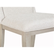Bowery Hill Transitional Acadia White Upholstered Host Chair Two Pack