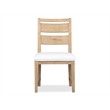 Bowery Hill Transitional Butternut Upholstered Side Chair Two Pack