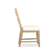 Bowery Hill Transitional Butternut Upholstered Side Chair Two Pack