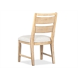 Bowery Hill Transitional Butternut Upholstered Side Chair Two Pack