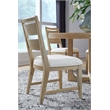 Bowery Hill Transitional Butternut Upholstered Side Chair Two Pack