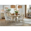 Bowery Hill Transitional Brown Upholstered Host Chair Two Pack