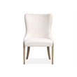 Bowery Hill Transitional Brown Upholstered Host Chair Two Pack