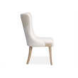 Bowery Hill Transitional Brown Upholstered Host Chair Two Pack