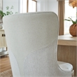 Bowery Hill Transitional Brown Upholstered Host Chair Two Pack
