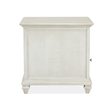 Bowery Hill Pine Veneer and Pine Solids Alabaster Chairside End Table