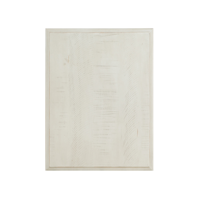 Bowery Hill Pine Veneer and Pine Solids Alabaster Chairside End Table