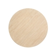 Bowery Hill Transitional Oak Veneer and Hardwood Solids Brown Round End Table